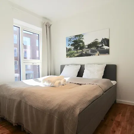 Апартаменты Fantastic 2-bed W Balcony In Orestaden *