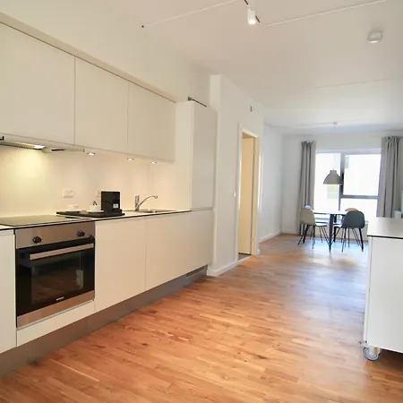 Апартаменты Fantastic 2-bed W Balcony In Orestaden *